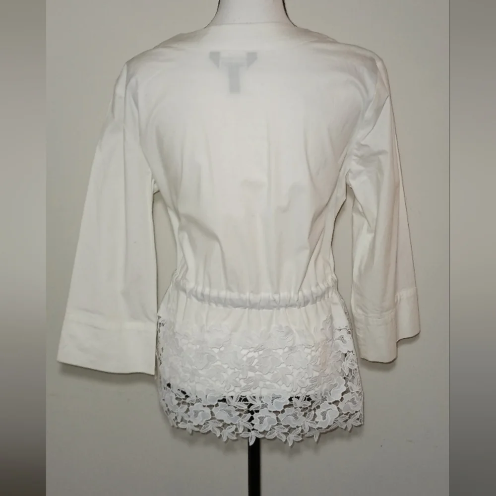 NWT Ellen Tracy Stretch Blouse (M) - Picture 3 of 8